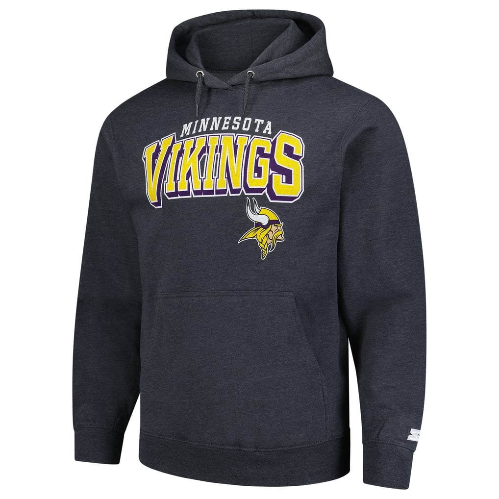 Minnesota Vikings Starter Vintage Pullover Hoodie - Charcoal