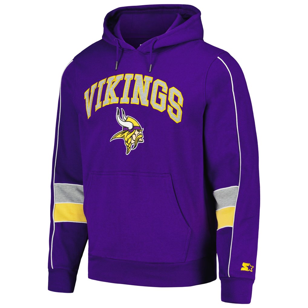 Minnesota Vikings Starter Captain Pullover Hoodie - Purple