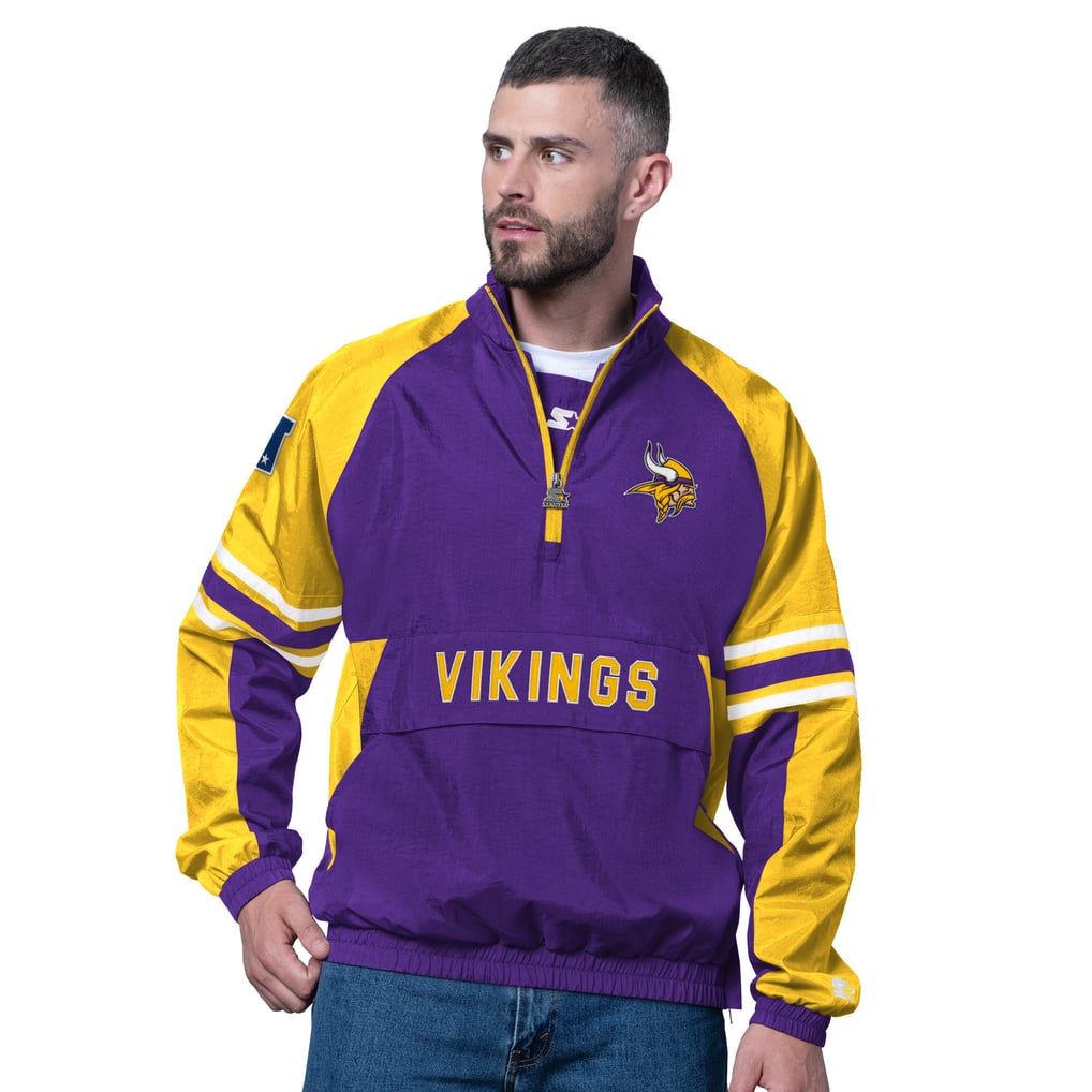 Minnesota Vikings Starter Prospect Half-Zip Pullover - Purple