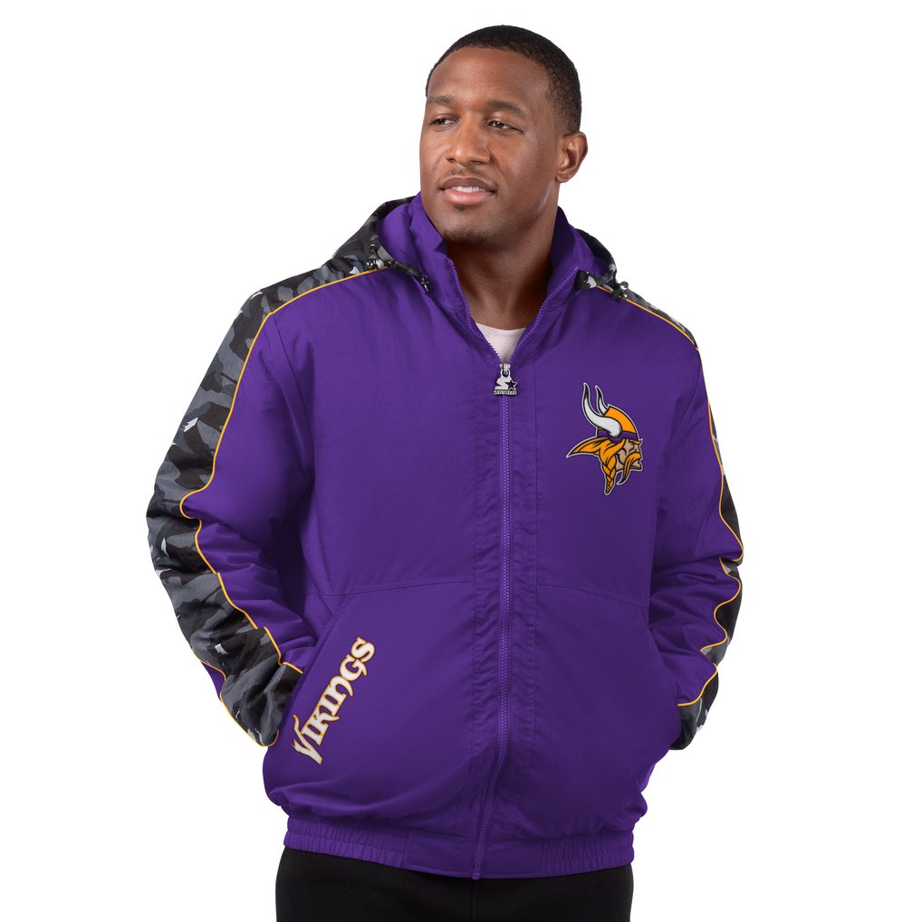  Minnesota Vikings Starter Thursday Night Gridiron Full-Zip Jacket - Purple