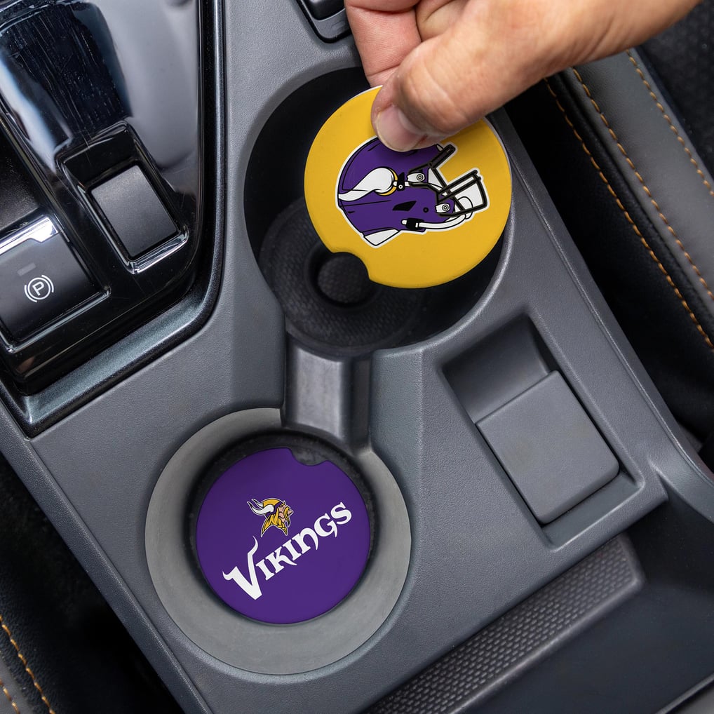 Minnesota Vikings Ceramic Car Coaster Four-Piece Set