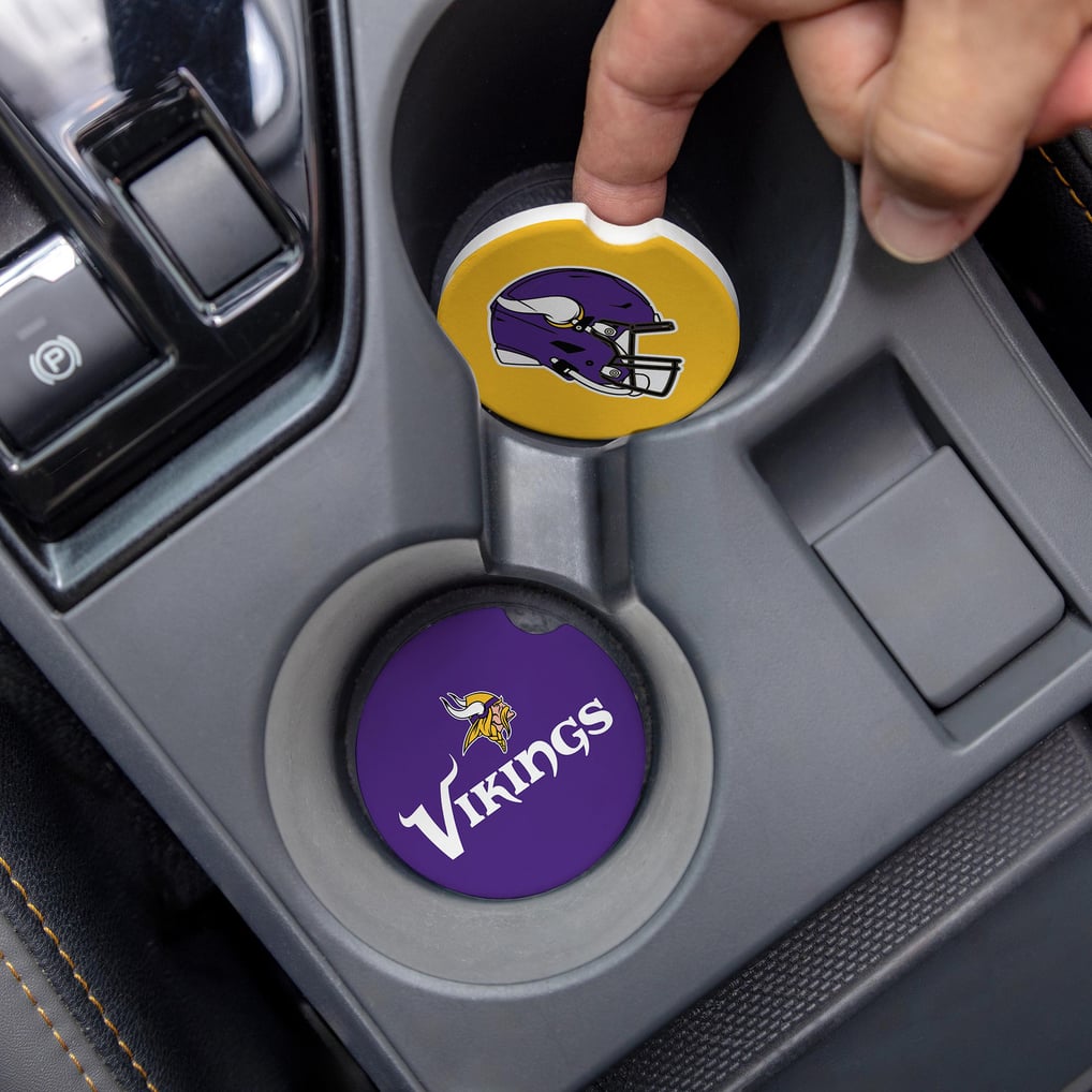 Minnesota Vikings Ceramic Car Coaster Four-Piece Set