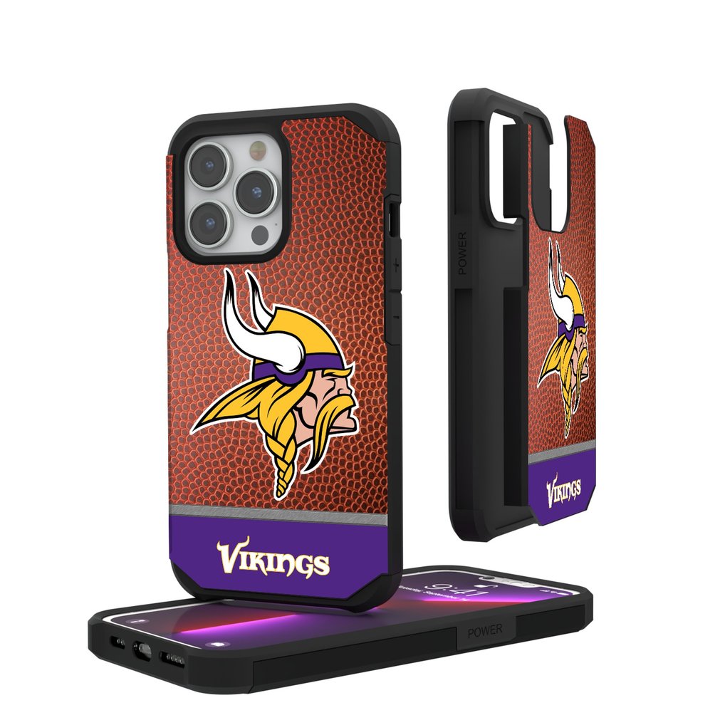 Minnesota Vikings iPhone Rugged Wordmark Design Case