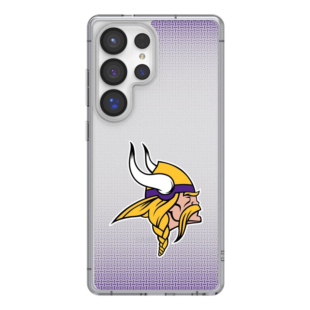 Minnesota Vikings Linen Logo Galaxy Clear Case