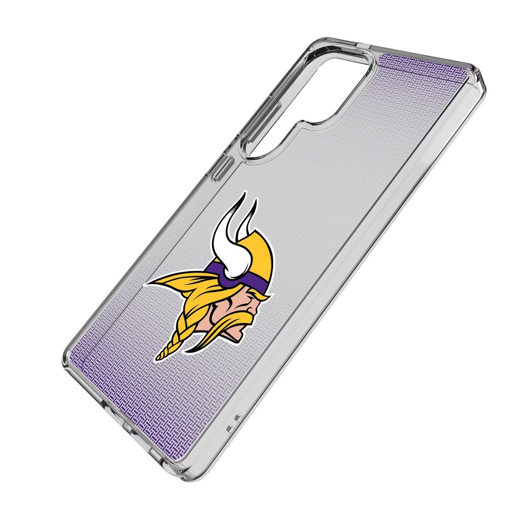 Minnesota Vikings Linen Logo Galaxy Clear Case