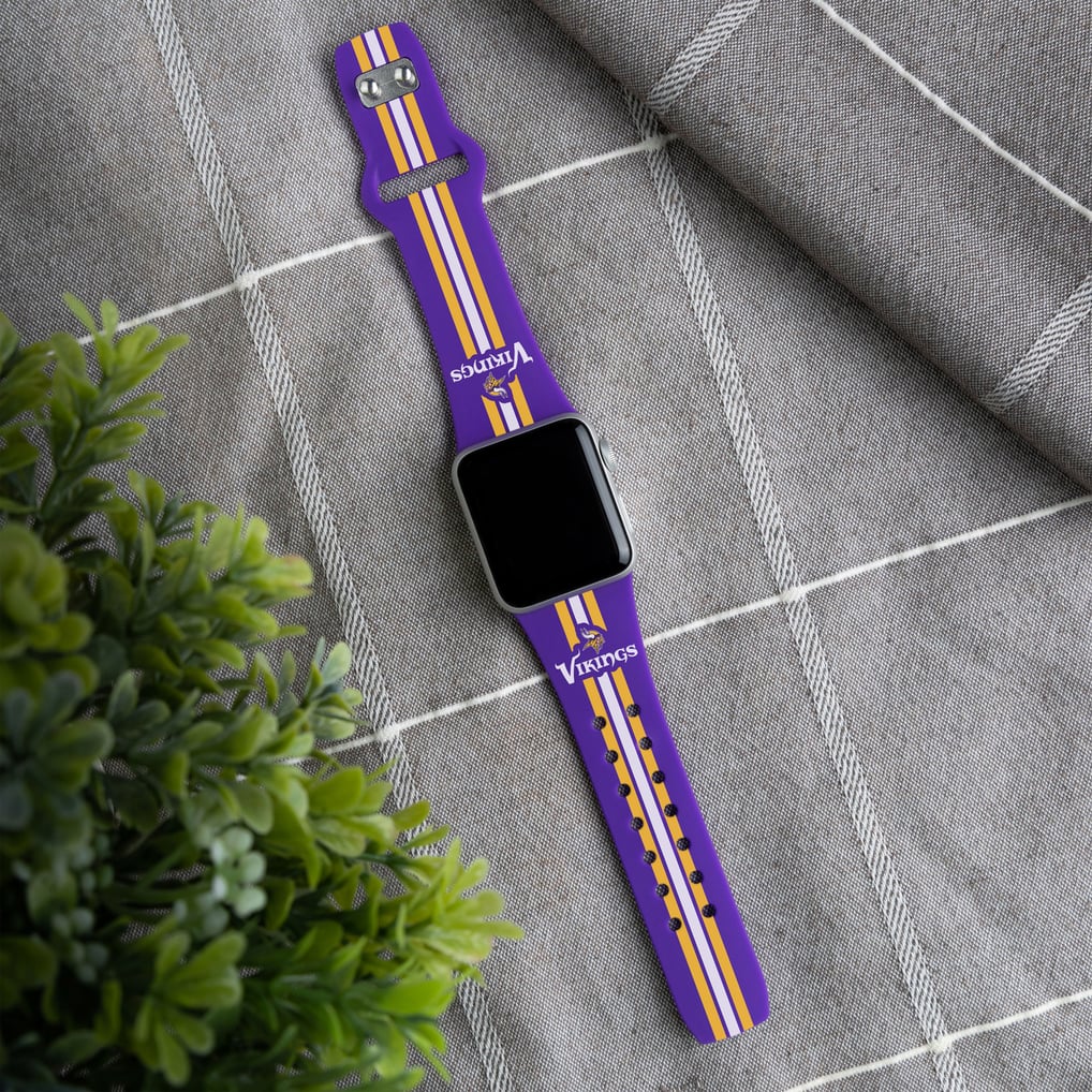 Minnesota Vikings Silicone Apple Watch Band