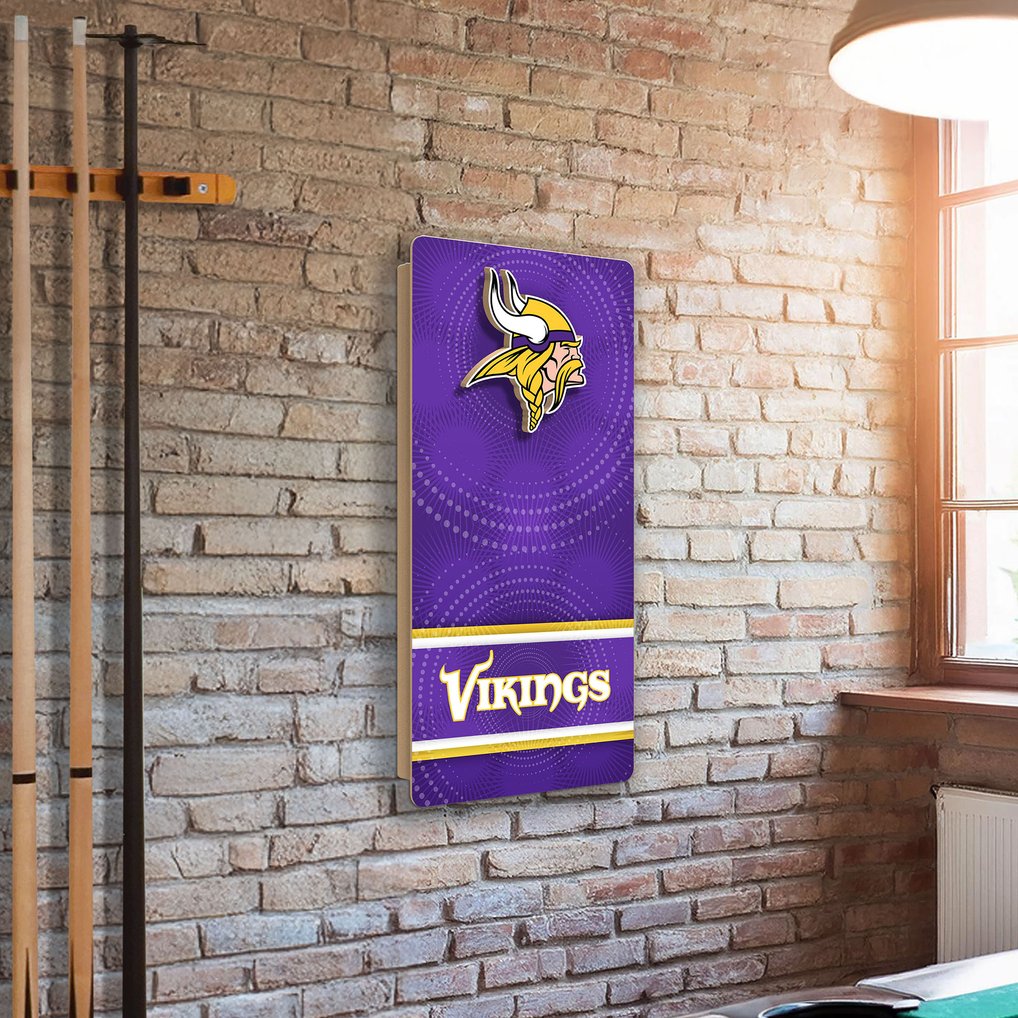 Minnesota Vikings Wall Hanging Cornhole Board