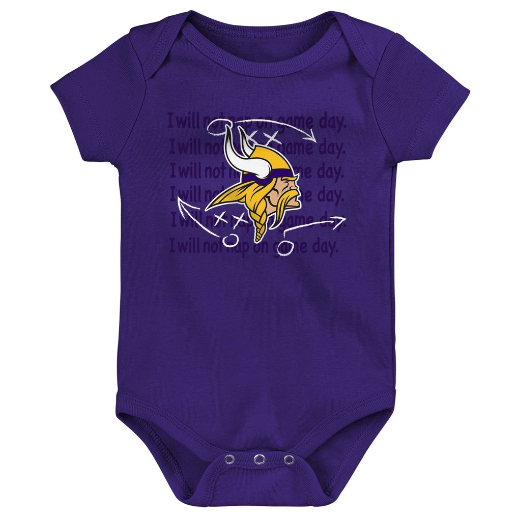 Minnesota Vikings Newborn & Infant Team Starter 3-Pack Bodysuit Set