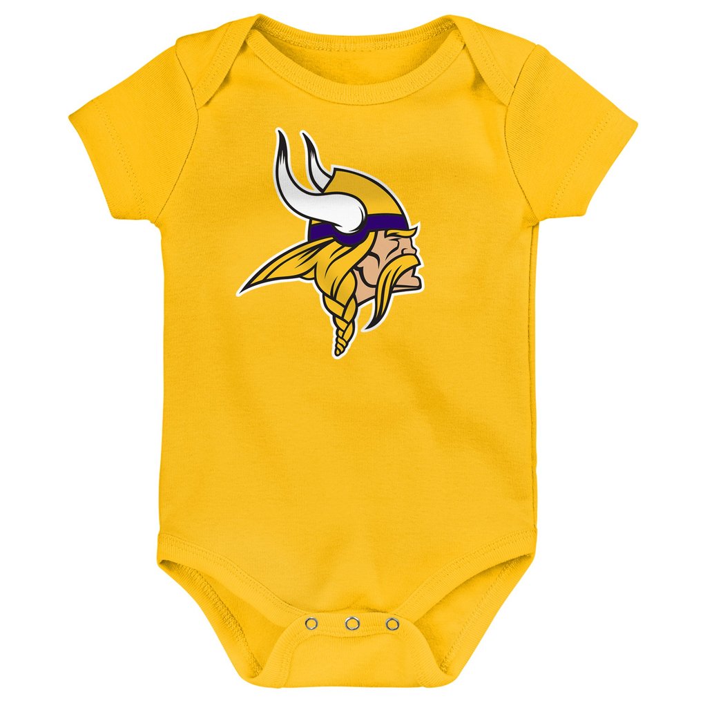 Minnesota Vikings Newborn & Infant Team Starter 3-Pack Bodysuit Set