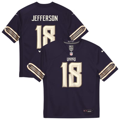 Justin Jefferson Minnesota Vikings Nike Preschool 2026 Rivalries Collection Game Jersey - Purple