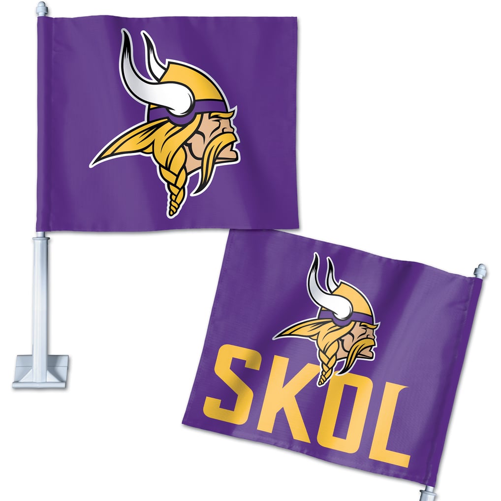 Minnesota Vikings WinCraft Double-Sided Slogan Car Flag