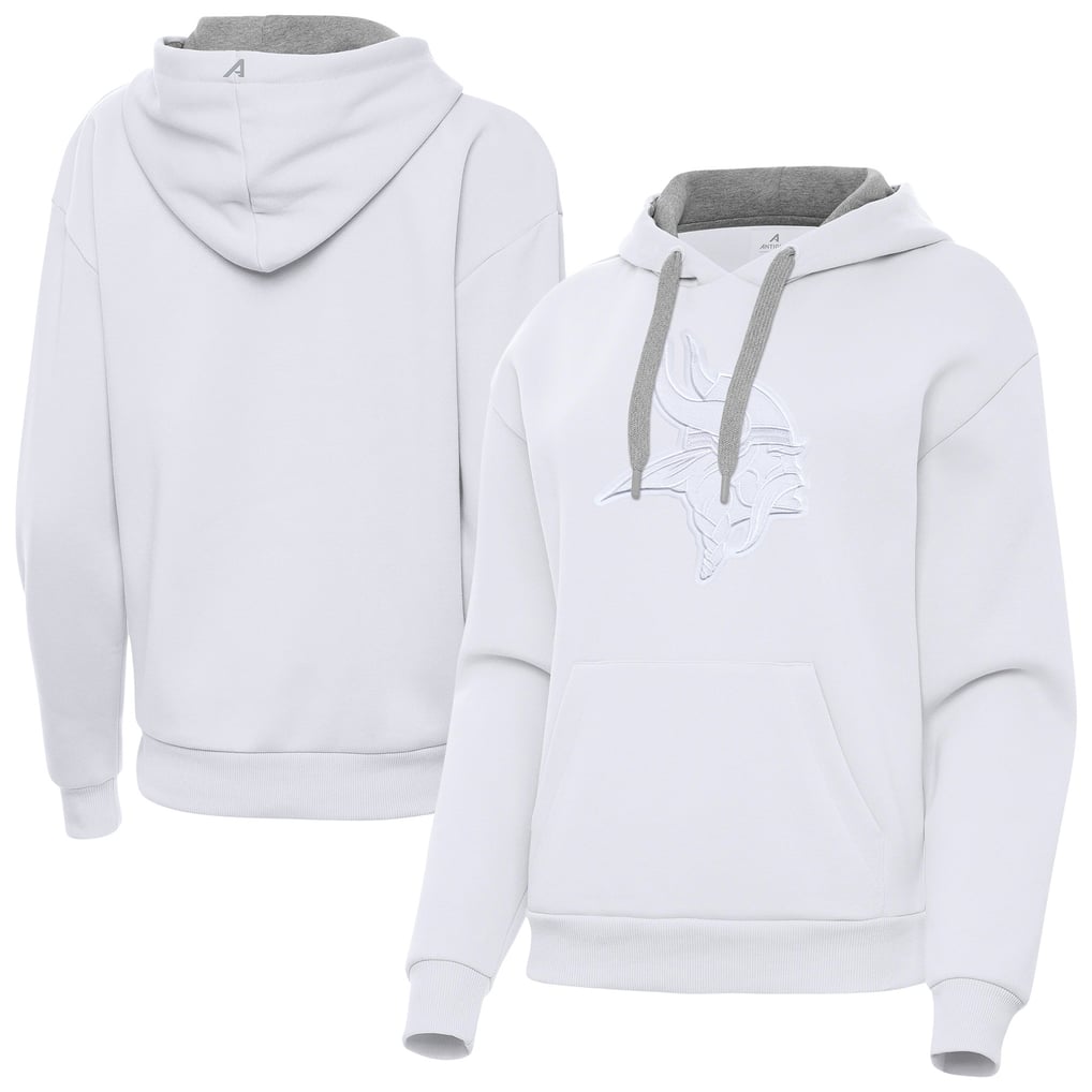  Minnesota Vikings Antigua Women's Victory Pullover Hoodie - White
