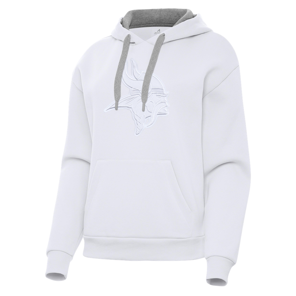  Minnesota Vikings Antigua Women's Victory Pullover Hoodie - White