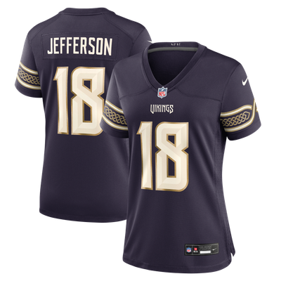 Justin Jefferson Minnesota Vikings Nike Women's 2026 Rivalries Collection Game Jersey - Purple