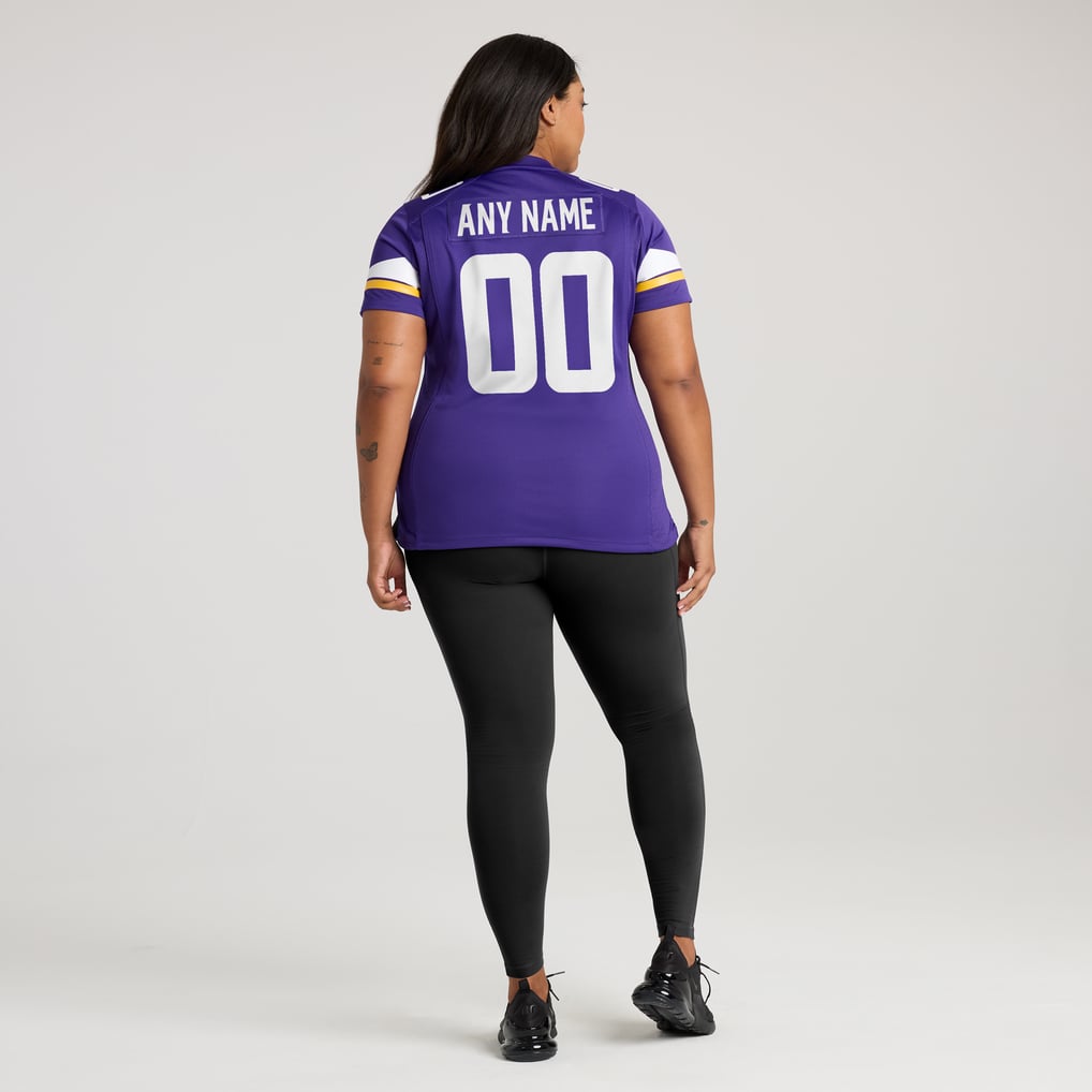 Minnesota Vikings Nike Women's Custom Game Jersey - Purple