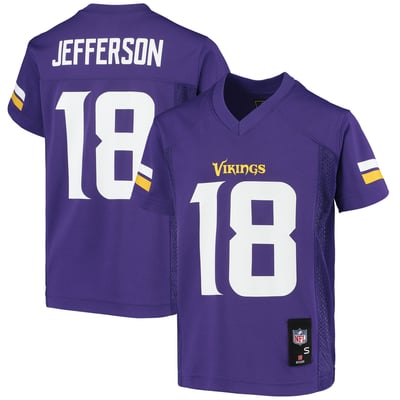 Justin Jefferson Minnesota Vikings Youth Replica Jersey - Purple