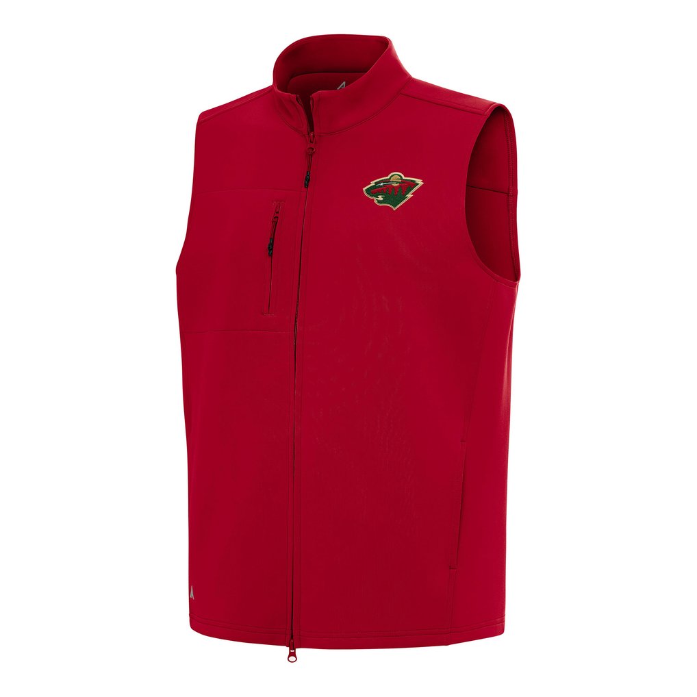 Minnesota Wild Antigua Demand Full-Zip Vest - Red
