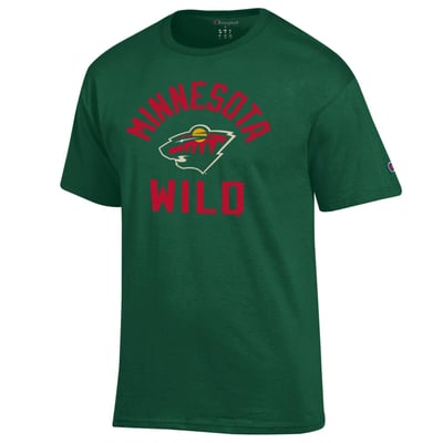  Minnesota Wild Champion Primary Logo Jersey T-Shirt - Green