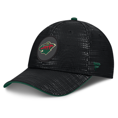 Minnesota Wild Fanatics Authentic Pro Rink Debossed Stretch Fit Hat - Black