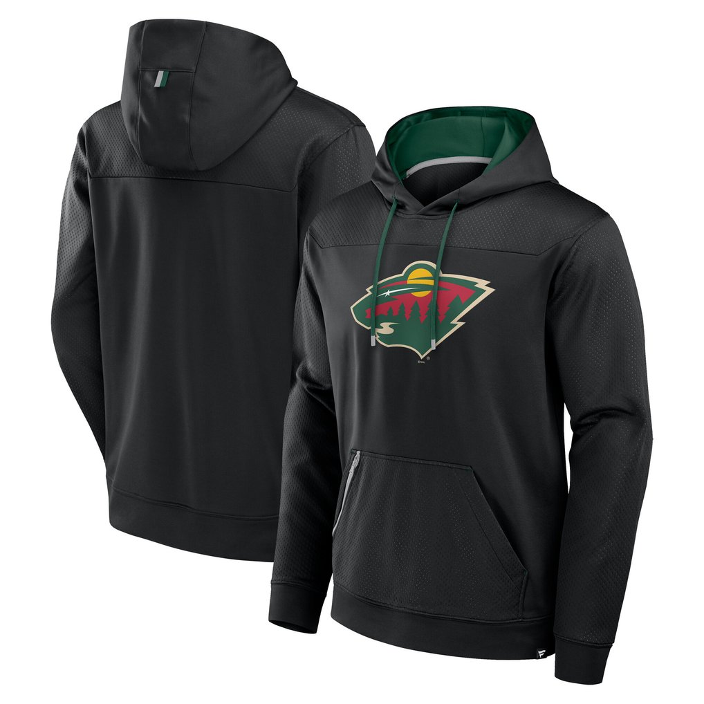  Minnesota Wild Fanatics Defender Pullover Hoodie - Black