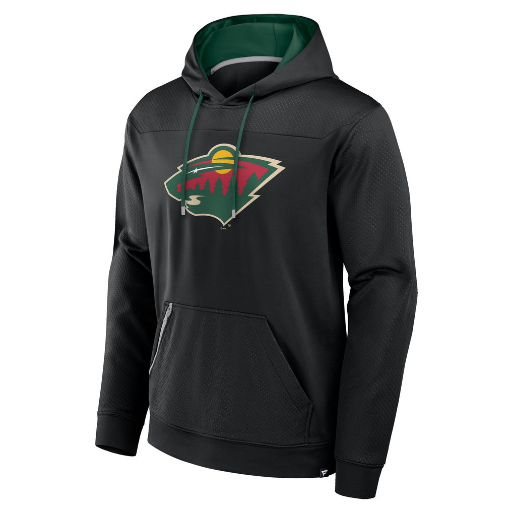  Minnesota Wild Fanatics Defender Pullover Hoodie - Black