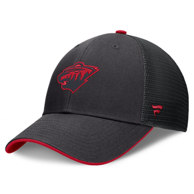 Minnesota Wild Fanatics Fundamental Limits Trucker Adjustable Hat - Black