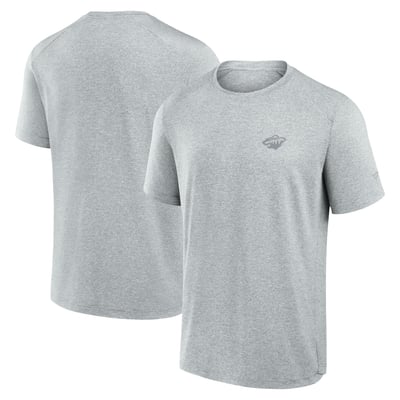 Minnesota Wild Fanatics Front Office Tech T-Shirt - Gray