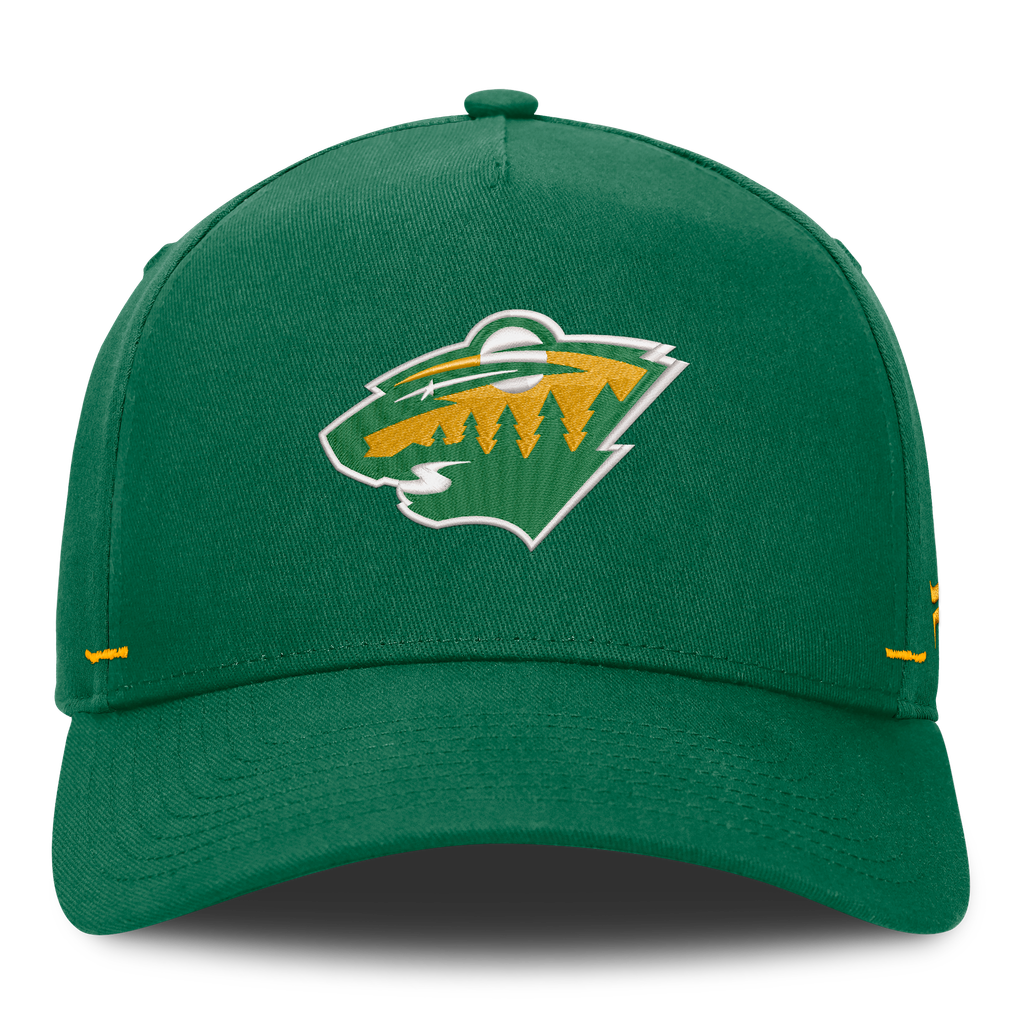 Minnesota Wild Fanatics Alternate Authentic Pro Rink A-Frame Adjustable Hat - Green
