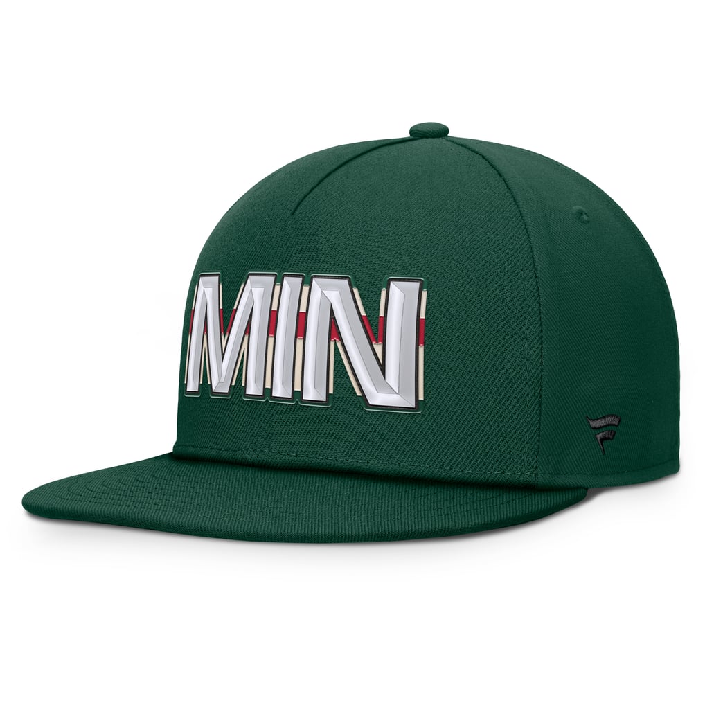 Minnesota Wild Fanatics Authentic Pro Rink Team Code Snapback Hat - Green