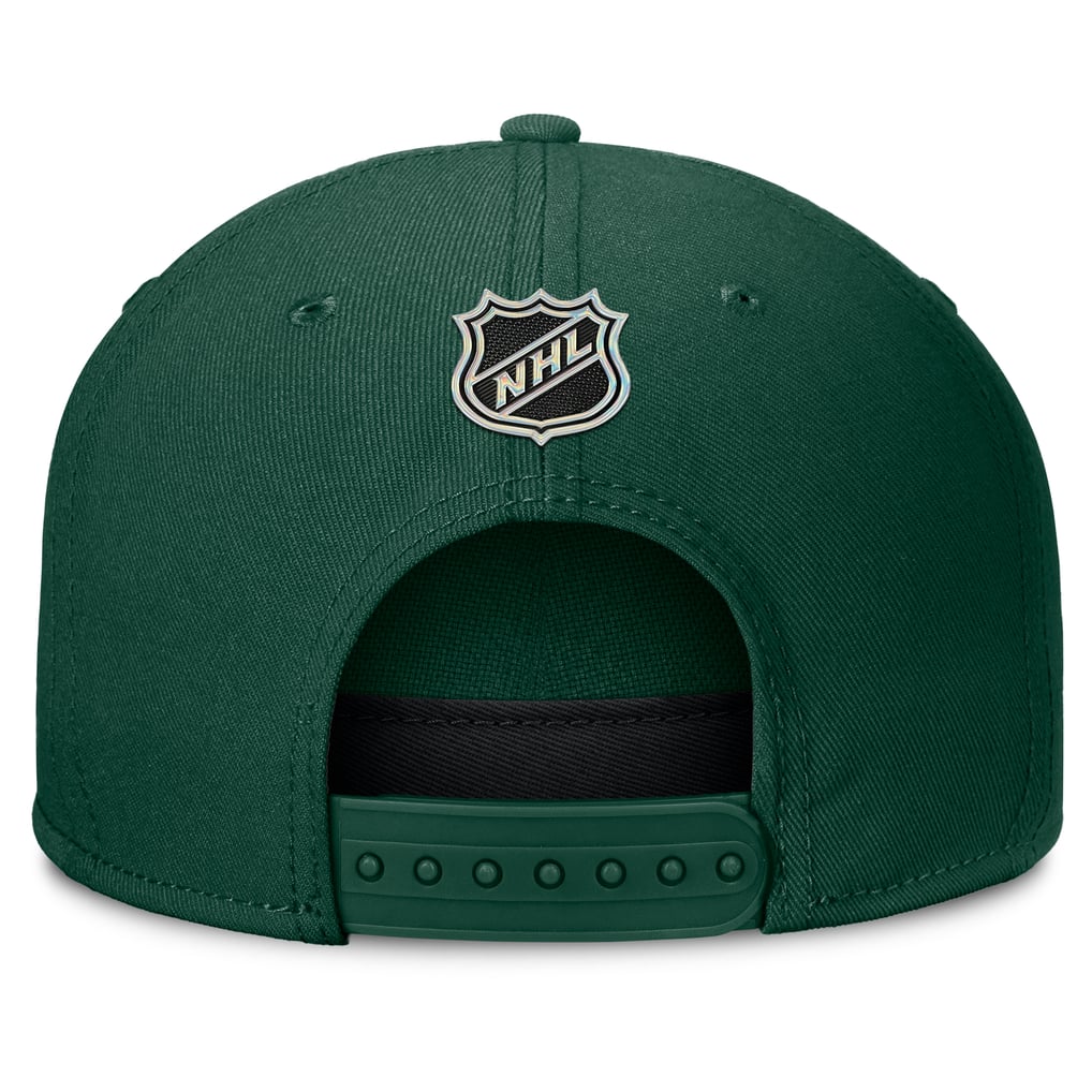 Minnesota Wild Fanatics Authentic Pro Rink Team Code Snapback Hat - Green
