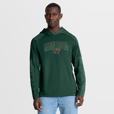 Minnesota Wild Fanatics Penalty Shot Long Sleeve Hooded T-Shirt - Green