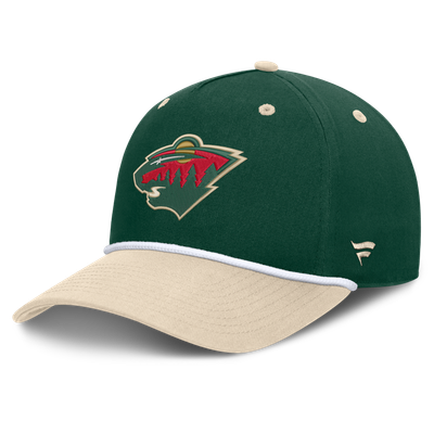 Minnesota Wild Fanatics Fundamental Power Play A-Frame Adjustable Hat - Green/Cream