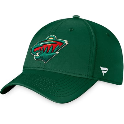 Minnesota Wild Fanatics Core Primary Logo Flex Hat - Hunter Green