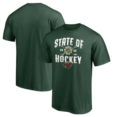 Minnesota Wild Hometown Collection Push Ahead T-Shirt - Green