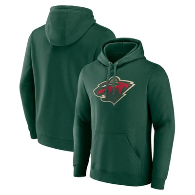 Minnesota Wild Fanatics Primary Logo Pullover Hoodie - Green