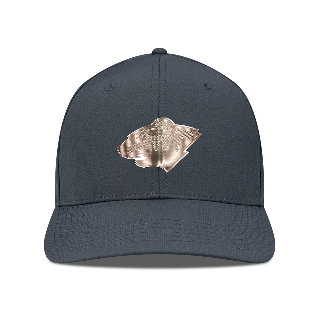 Minnesota Wild Levelwear Rise Copper Insignia Flex Hat - Charcoal