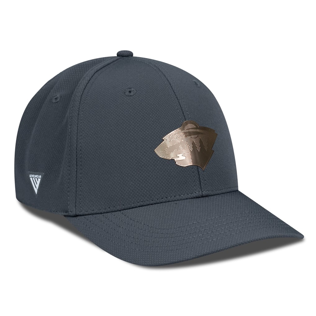 Minnesota Wild Levelwear Rise Copper Insignia Flex Hat - Charcoal