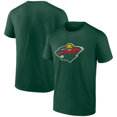 Minnesota Wild Logo Athletic Essential T-Shirt - Green