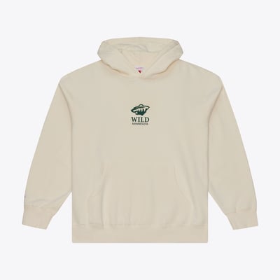 Minnesota Wild Mitchell & Ness Core Essentials Hoodie - Cream
