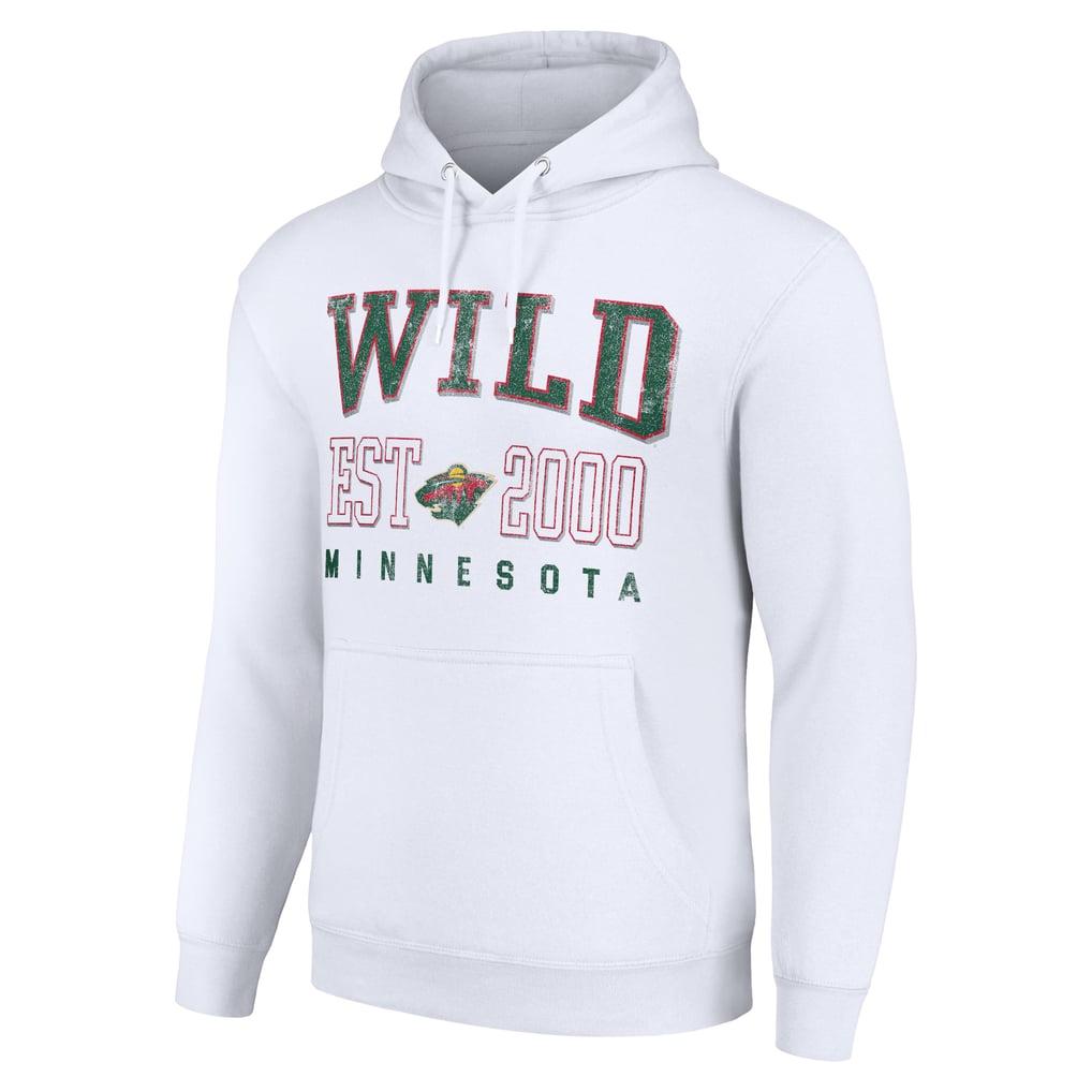 Minnesota Wild Starter  Graphic Pullover Hoodie - White