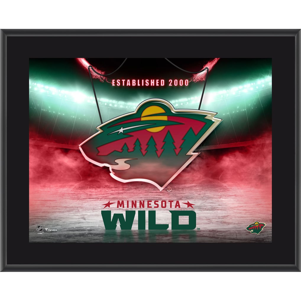 Minnesota Wild Fanatics Authentic 10.5" x 13" Horizontal Team Logo Sublimated Plaque
