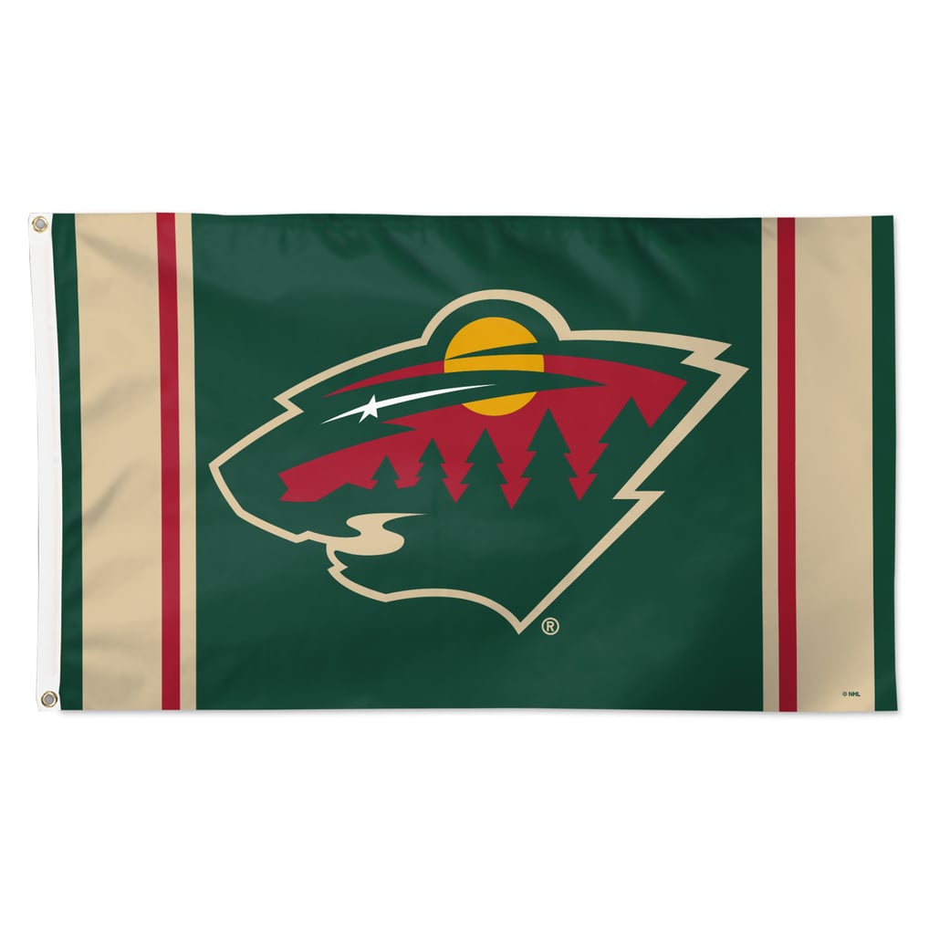 Minnesota Wild WinCraft 3' x 5' Logo Stripe Deluxe Single-Sided Flag
