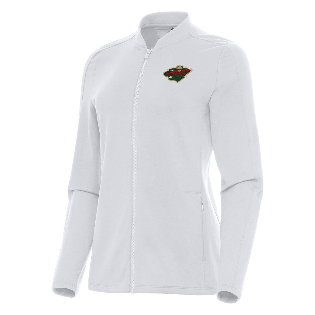 Minnesota Wild Antigua Women's Continual Full-Zip Jacket - White