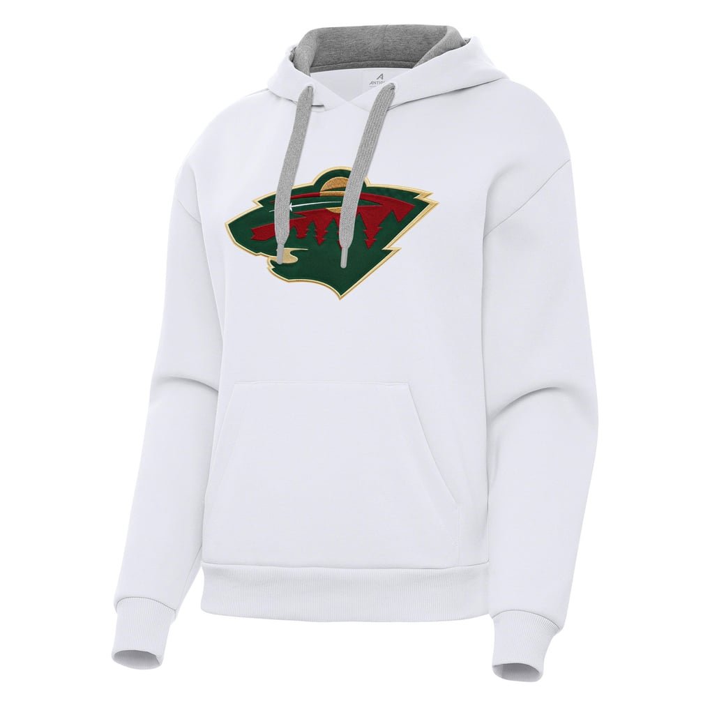 Minnesota Wild Antigua Women's Victory Pullover Hoodie - White