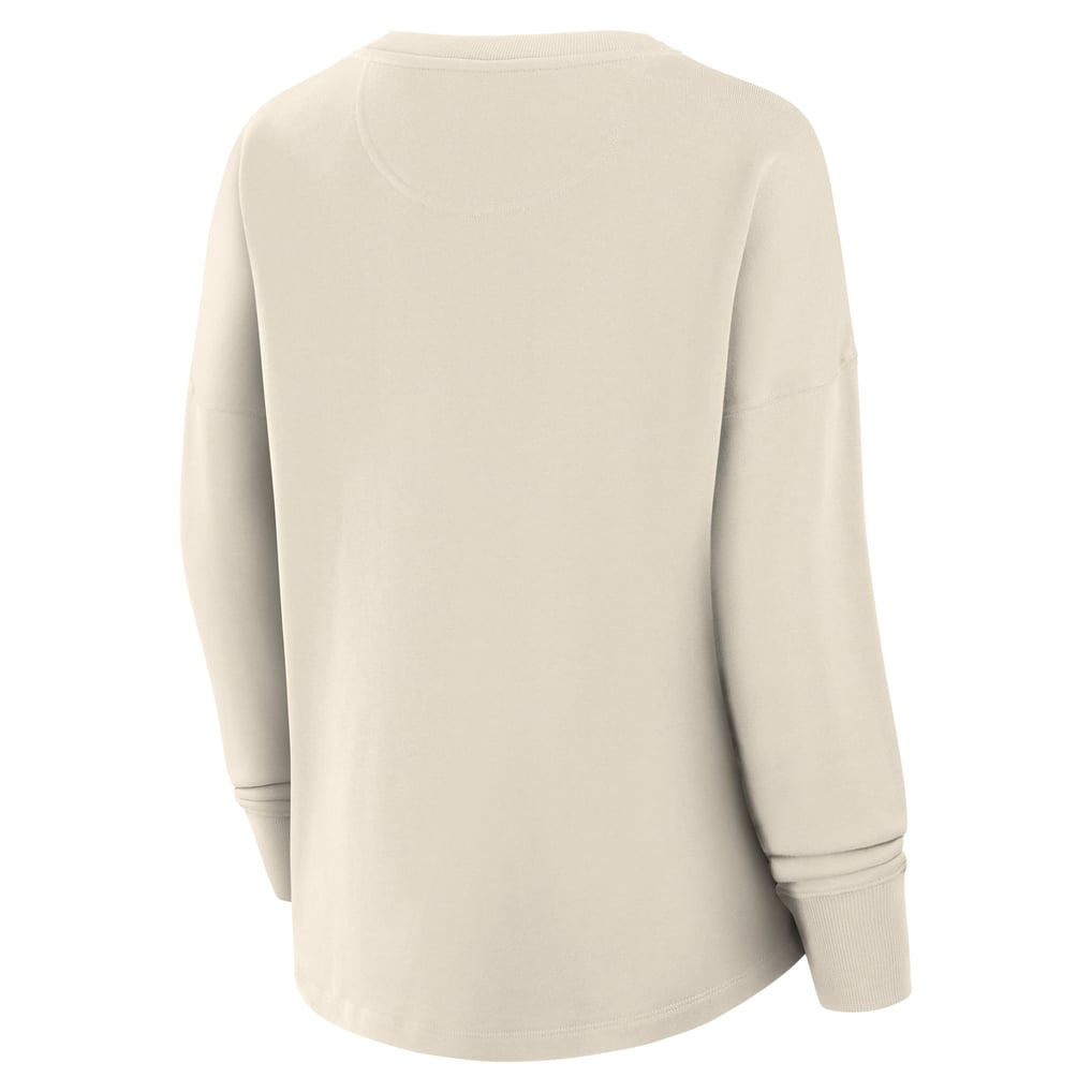 Minnesota Wild Fanatics Women's Oversized Slice Pullover Sweatshirt - Cream