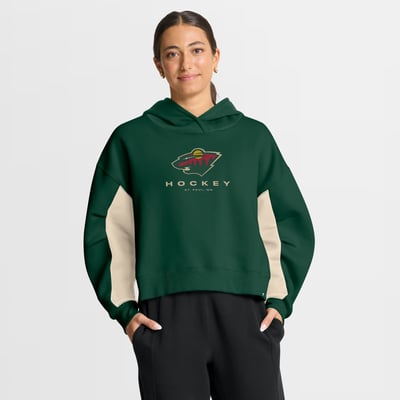 Minnesota Wild Fanatics Women's Back Check Boxy Hoodie - Green