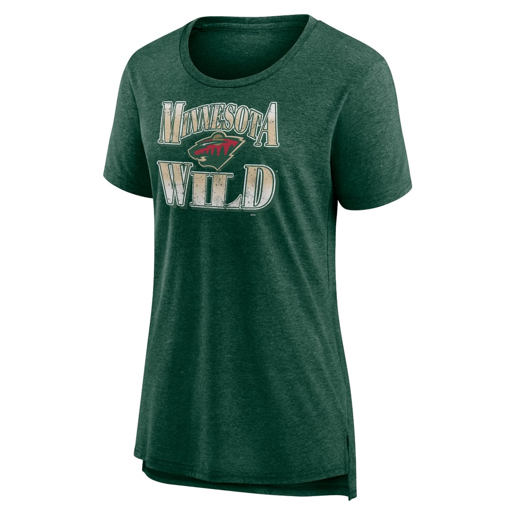 Minnesota Wild Women's Crash the Net Tri-Blend T-Shirt - Green