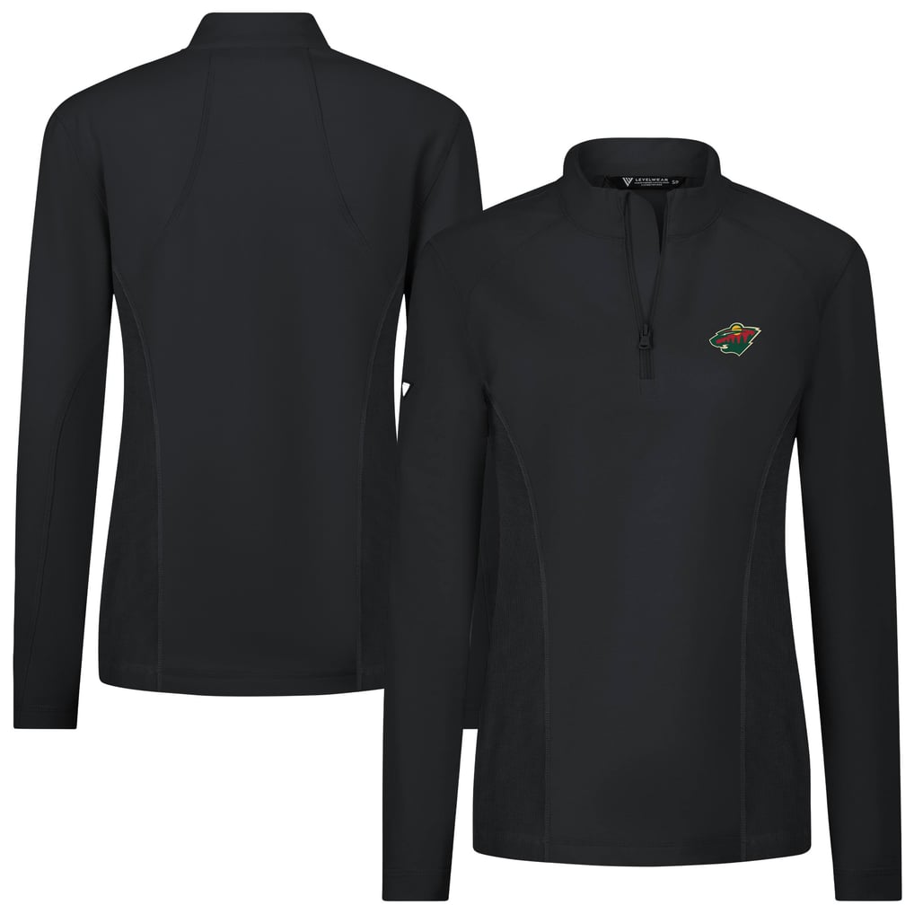  Minnesota Wild Levelwear Women's  Upright Quarter-Zip Pullover - Black