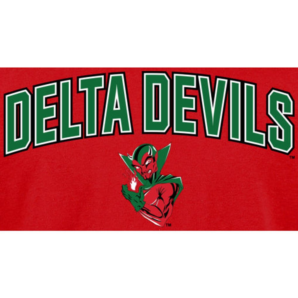 Mississippi Valley State Delta Devils Proud Mascot Long Sleeve TShirt Red