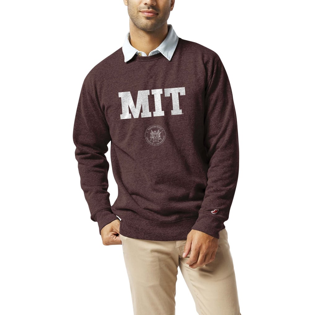  MIT Engineers League Collegiate Wear  Heritage Tri-Blend Pullover Sweatshirt - Heather Maroon